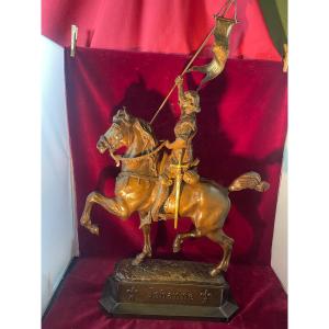 Bronze Joan Of Arc On Horseback
