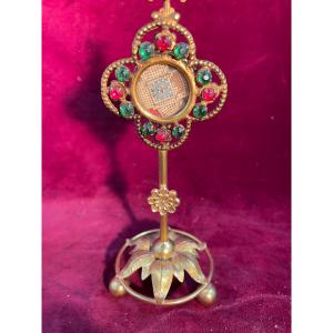 Gilded Brass Reliquary