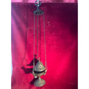Bronze Incense Burner With Cherubs
