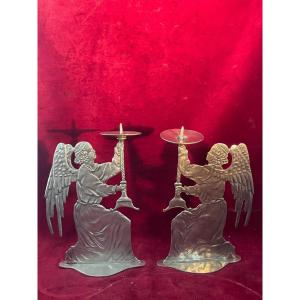 Kneeling Angel Candle Holders 