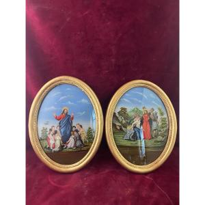 Fixed Under Glass Pair Christ