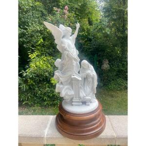 Annunciation Large Sevres Biscuit Mathurin Freres