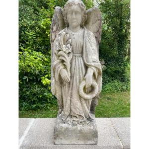 Sculpted Marble Angel 