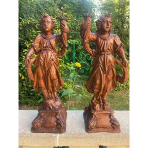17th Century Wooden Cereof Angels 