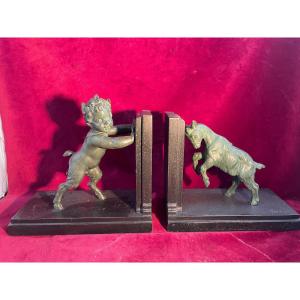 Faun And Goat Bookends