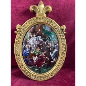 Limoges Enamel Way Of The Cross
