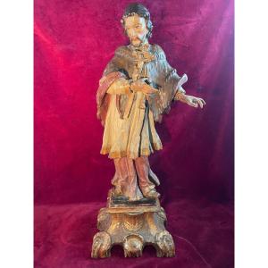 Saint John Of The Cross Baroque Statue 18th Century 
