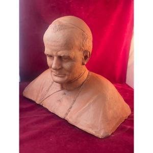 John Paul II Terracotta Bust 