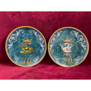 Blois Pair Of Decorative Plates Ulysse Balon