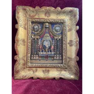 Paperolle Reliquary In The Shape Of An Altar 