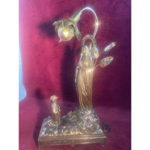 Lourdes Immaculate Conception Devotional Bedside Lamp