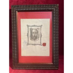 Holy Face Of Christ With Authentic 1849