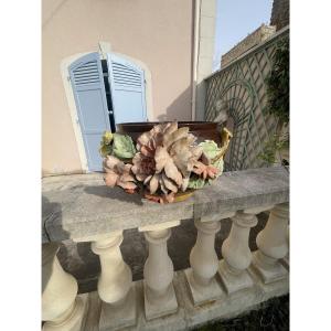 Large Barbotine Pot Cover