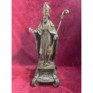 Saint Eloi Bronze Statue Patron Saint Of Metallurgists