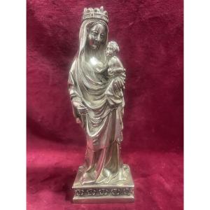 Virgin And Child In Sterling Silver