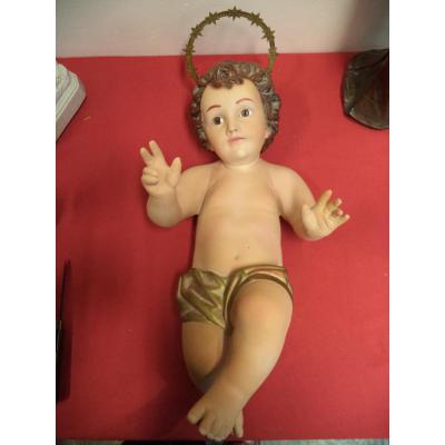 Grand Jesus De Creche Eyes In Sulfide