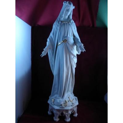 Oblative Virgin Large Model Buiscuit Porcelain