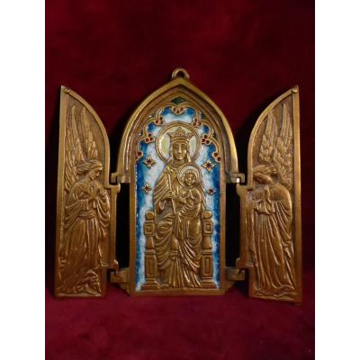 Tryptic Email Dominique Periaud Virgin Mary