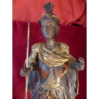 Saint Georges Statue Wood 18 Eme
