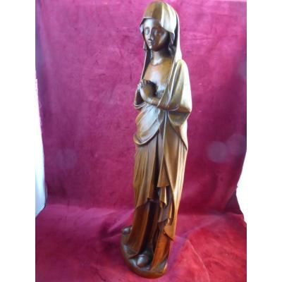 Virgin Of Calvary Walnut