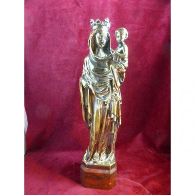 Virgin Al Child Au Lys