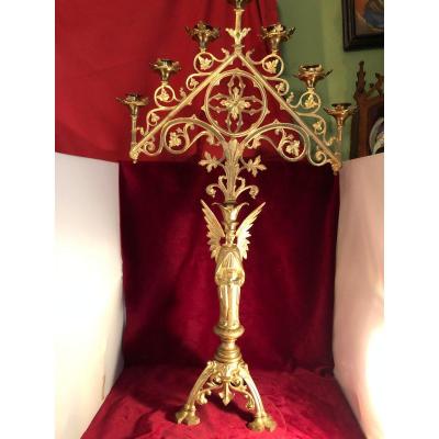 Middle Altar Angel Candelabra