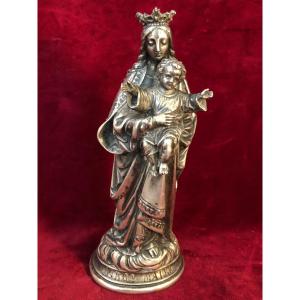 Virgin Al Child Metal Argente