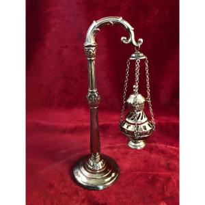 Miniature  Censer And Censer Holder