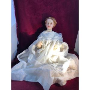 Jesus In Wax In Lace Suit