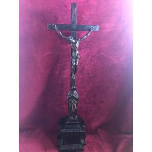Calvary Christ And Virgin Boxwood