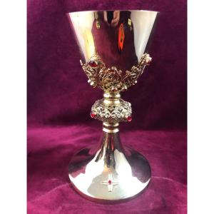 Golden Brass Chalice And Strass