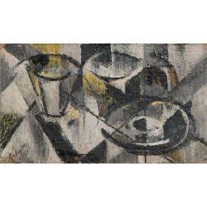 Jean-marie Calmettes (1918-2007) - Cubist Still Life 