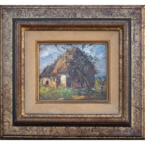 Maurice Vaumousse (1876-1961) - Thatched Cottage