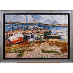 Anne Francais (1909-1995) - Lively Seaside