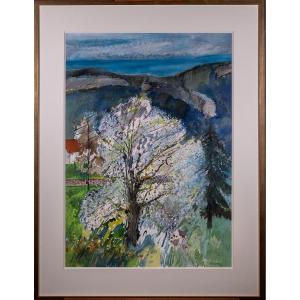 Guy Bardone (1927-2015) - The Apple Tree In Bloom 