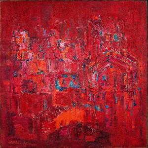 Sabine Hettner (1907-1986) - Red Composition 