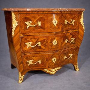 Chest Of Drawers Stamped J. Dubois (1693-1763) 18th Century 