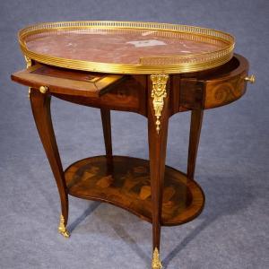 Louis XV Marquetry Coffee Table, 19th Century
