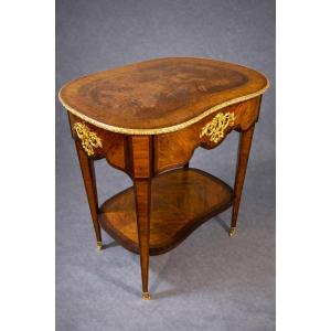 Marquetry Chiffonnier Genre Scene, 19th Century 