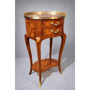 Louis XV Marquetry Chest Of Drawers, 19th Century