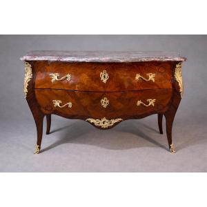 Louis XV Chest Of Drawers, Stamped P. Roussel + Jme, 18th Century 