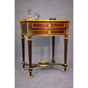Louis XVI Mahogany Coffee Table, 19th Century 