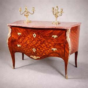 Louis XV Commode, Stamped I. Dubois, 18th Century