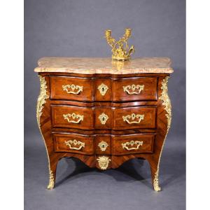 Louis XV Style Commode With Crossbow, 18th Century 