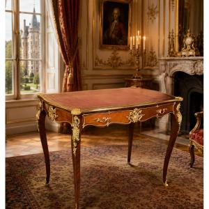 Louis XV Inlaid Desk, 19th Century