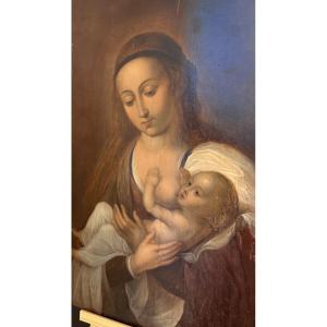 Tableau Vierge De Lait , 16th Century