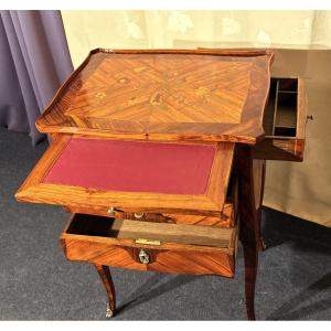Table Chiffonnière à Secret , Transitional Period , 18th Century