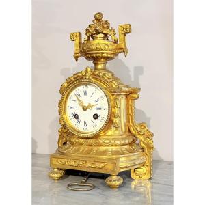 Louis XVI Bronze Clock, 19th Century