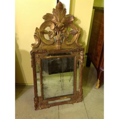 Regence Mirror With Pediment, Eighteenth Time