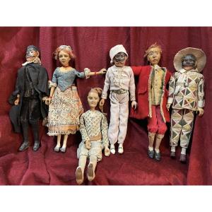 Wooden Puppets, Italy, 18th Century